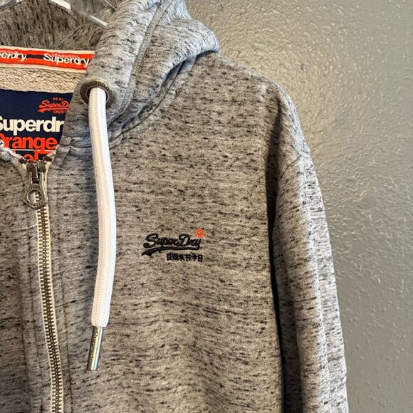 Super Dry Orange Label Zip Up Hoodie Size L - Picture 4 of 9